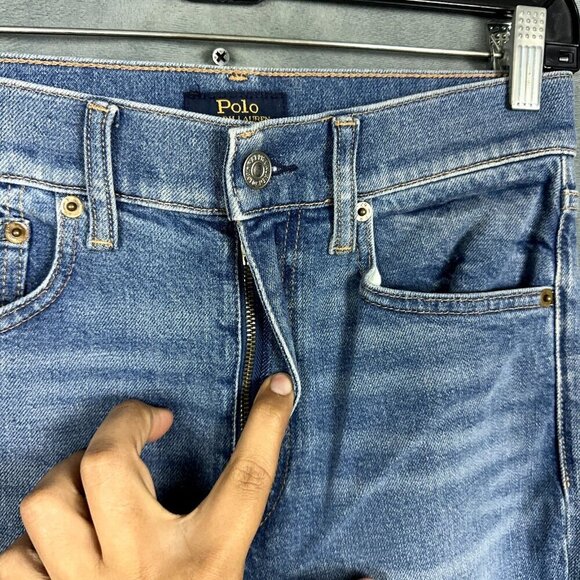 Polo Ralph Lauren Jeans Womens Size 26 Skinny Western Equestrian Suede Patches - Picture 3 of 12
